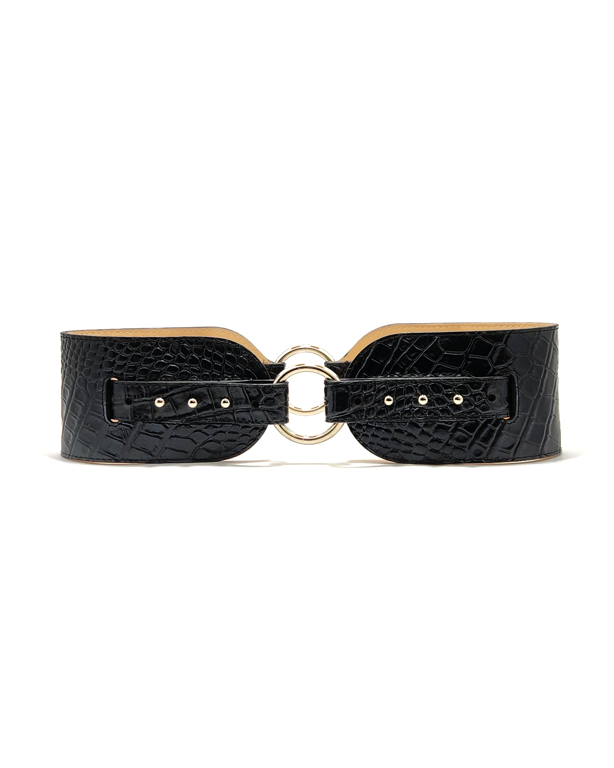 Anneau Croco Negro